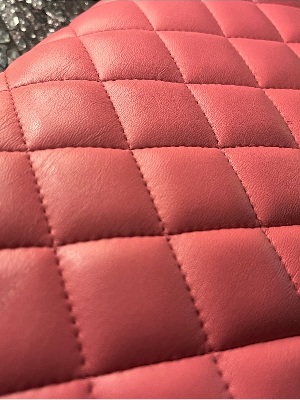 CHANEL Jumbo Quilted Double Flap Shoulder Bag in Hot Pink with Silver Hardware - Picture 13 of 13